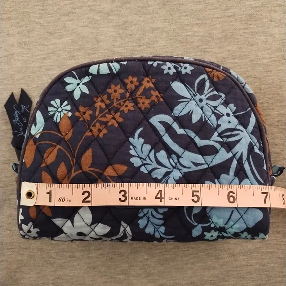 Vera Bradley Blue Floral Small Cosmetic Bag - Picture 6 of 15